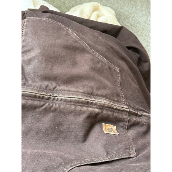 Carhartt brown Work coat men’s XL - Picture 6 of 7